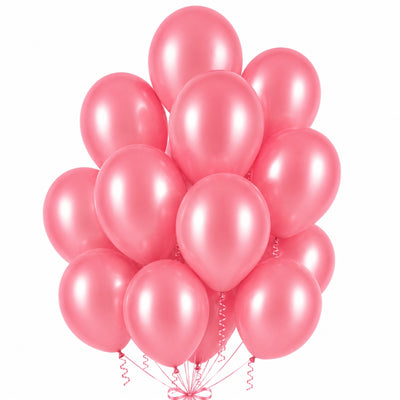 Sempertex Latex Helium Balloons - Satin Pink - 12 Inch