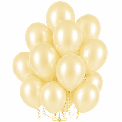 Sempertex Latex Helium Balloons - Satin Ivory - 12 Inch