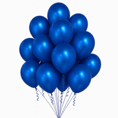 Sempertex Latex Helium Balloons - Metallic Blue - 12 Inch