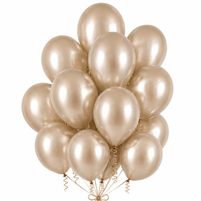 Sempertex Latex Helium Balloons - Reflex Champagne - 12 Inch