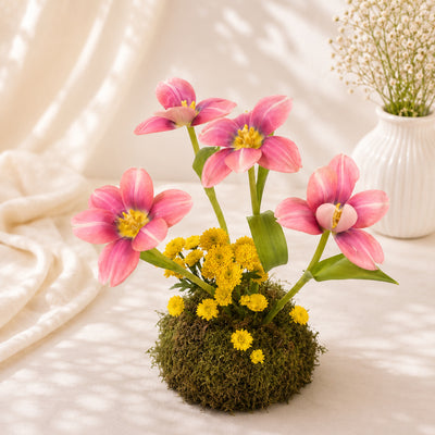 Elegant Open Tulips Flower Arrangement