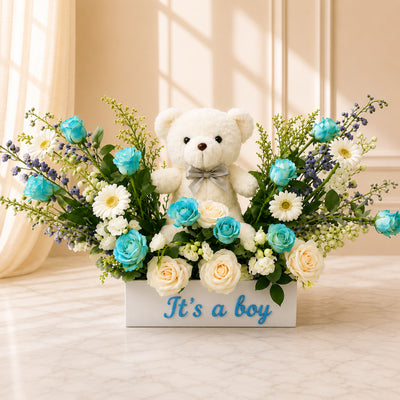 It's A Boy Flower Arrangement
