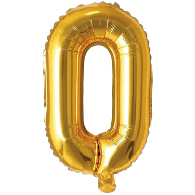 Party Decoration Alphabetic Letter O Foil Balloon - Gold Colour - 40 Inches