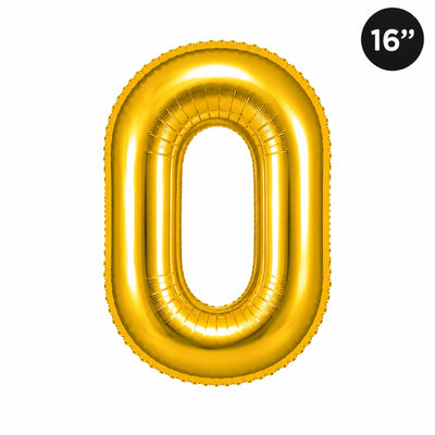 Party Decoration Alphabetic Letter O Foil Balloon - Gold Colour - 16 Inches