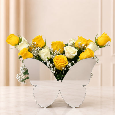 Butterfly Rose Flower Arrangement