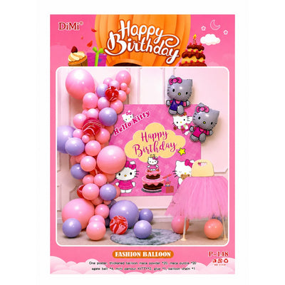Hello Kitty Birthday Party Decoration Balloon Garland Arch Kit
