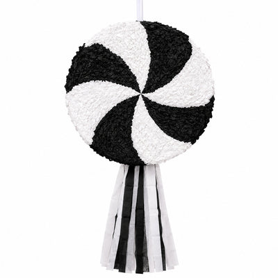 Round Shaped Black And White Candy Pinata