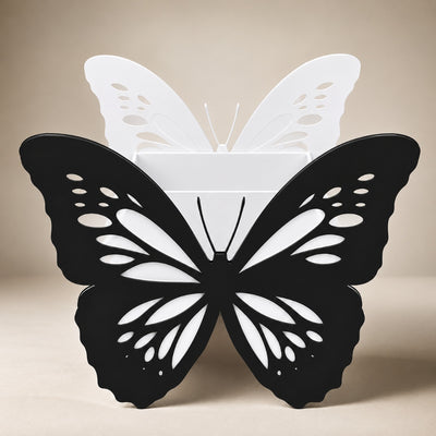 Butterfly Theme Acrylic Gift Box - Black And White - 28X19X23 cm