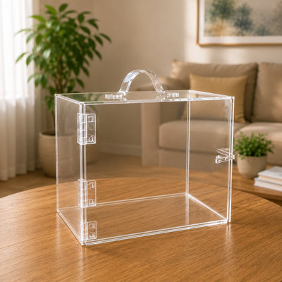 Acrylic Suitcase Shape Gift Box - 32X13X25 cm