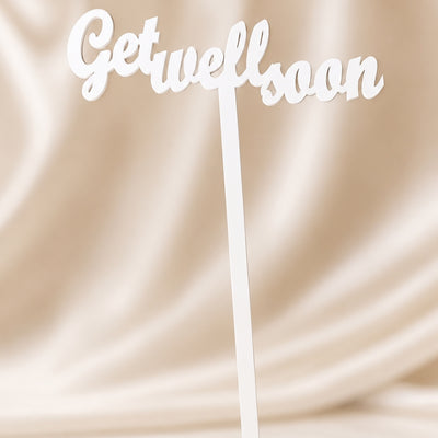 Get Well Soon Topper - White - 28 x 19 cm