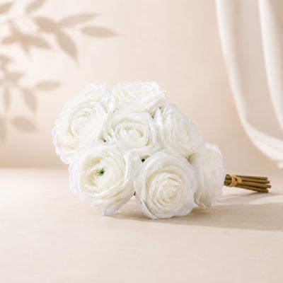 Artificial White Ranunculus - 1 Bunch