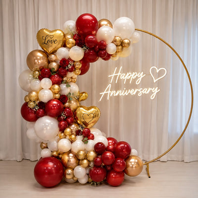 Happy Anniversary Party Decoration Balloon Garland Arrangement