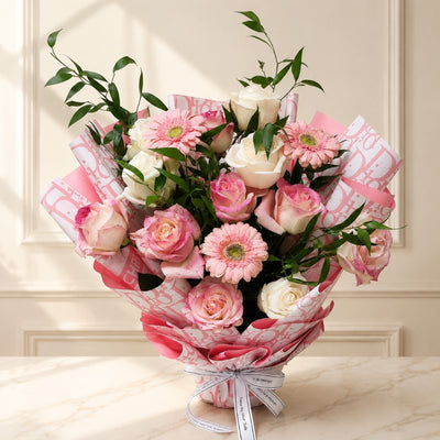Pink Premium Mixed Flower Bouquet