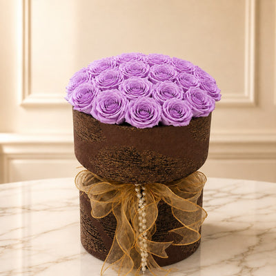 Luxury Lavender Rose Flower Bouquet - Fabric Bouquet