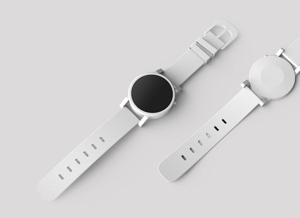 Silver Chain & Leather Watch