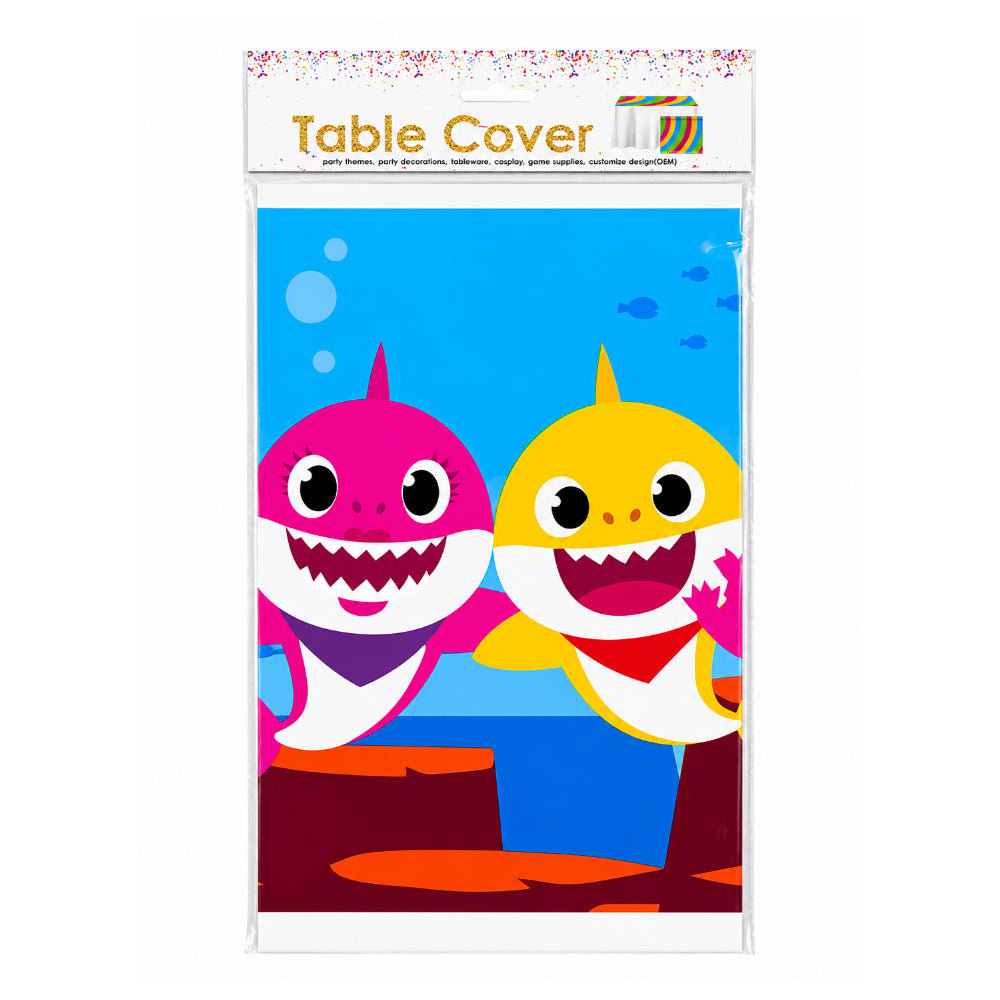 Baby Shark Theme Party Decoration Tableware - Table Cover - 108X180 Cm