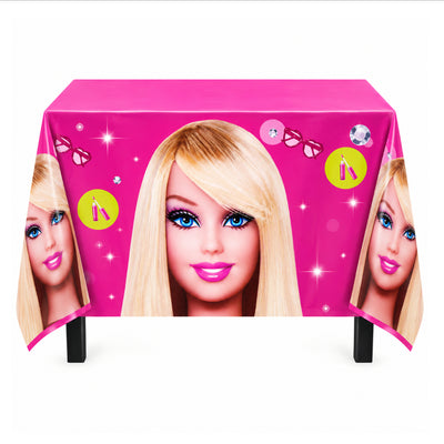 Barbie Theme Party Decoration Tableware - Table Cover - 108X180 Cm