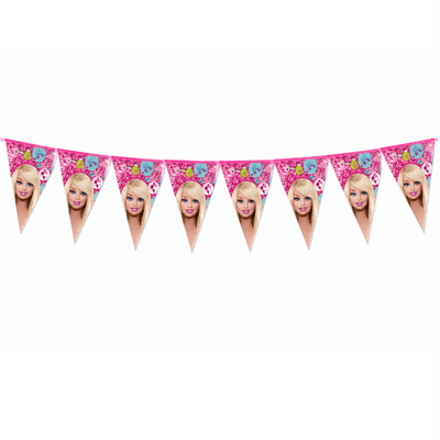 Barbie Theme Party Decoration Flag Banner - 3Mtr