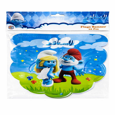 Smurfette B Party Decoration Flag Banner - 3Mtr