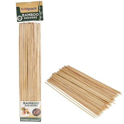 Hotpack Disposable Bamboo Skewers - 30Cm (Pack Of 100Pcs)