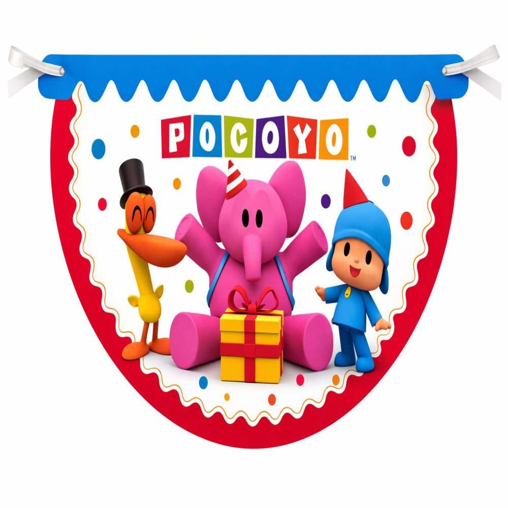 Pocoyo Party Decoration Flag Banner - 3Mtr
