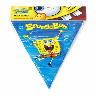 Spongebob Party Decoration Flag Banner - 3Mtr