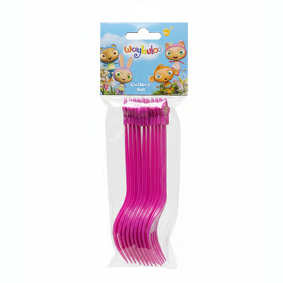 Waybuloo P - Plastic Cutlery - Fork 10 Pcs Set