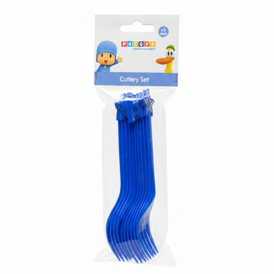 Pocoyo - Plastic Cutlery - Fork 10 Pcs Set