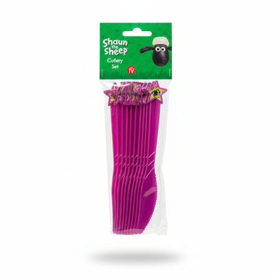 Shaun The Sheep - Plastic Cutlery - Knife 10 Pcs Set