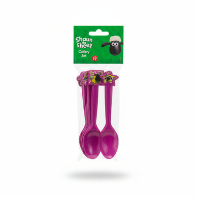Shaun The Sheep - Plastic Cutlery - Spoon 10 Pcs Set