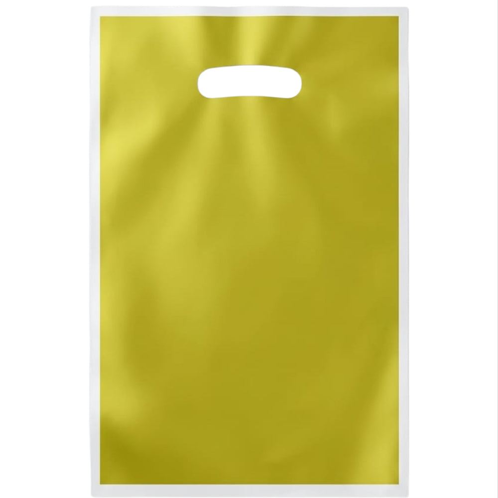Party Gift Loot Bag Plain - Gold Colour - Pack Of 6 Pcs - 25X16.5 Cm