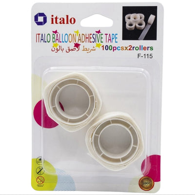 Adhesive Tape Balloon Glue - Dot - 100 Dots - Pack Of 2 Pcs