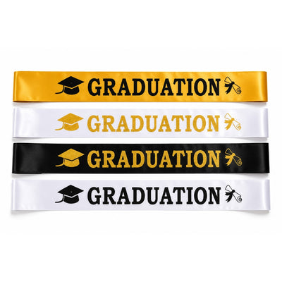 Graduation Satin Sash - Assorted - 1 Piece