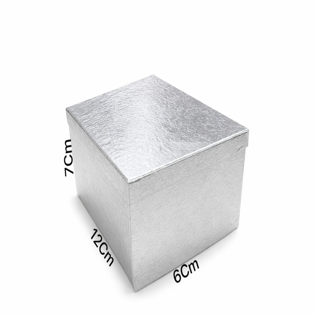Gift Box Silver Colour - Small - 12X7X6Cm