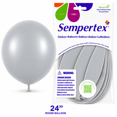 Sempertex Latex Balloons - Pastel Dusk Laurel Green - Pack Of 3 - 24 Inch (Uninflated)