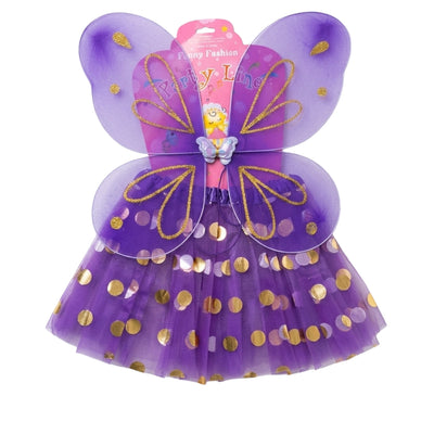 Butterfly Wings Costume Girls Kids - Violet Colour