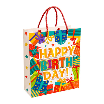 Happy Birthday Celebration Gift Bag -Multicolor - 18X23X8Cm