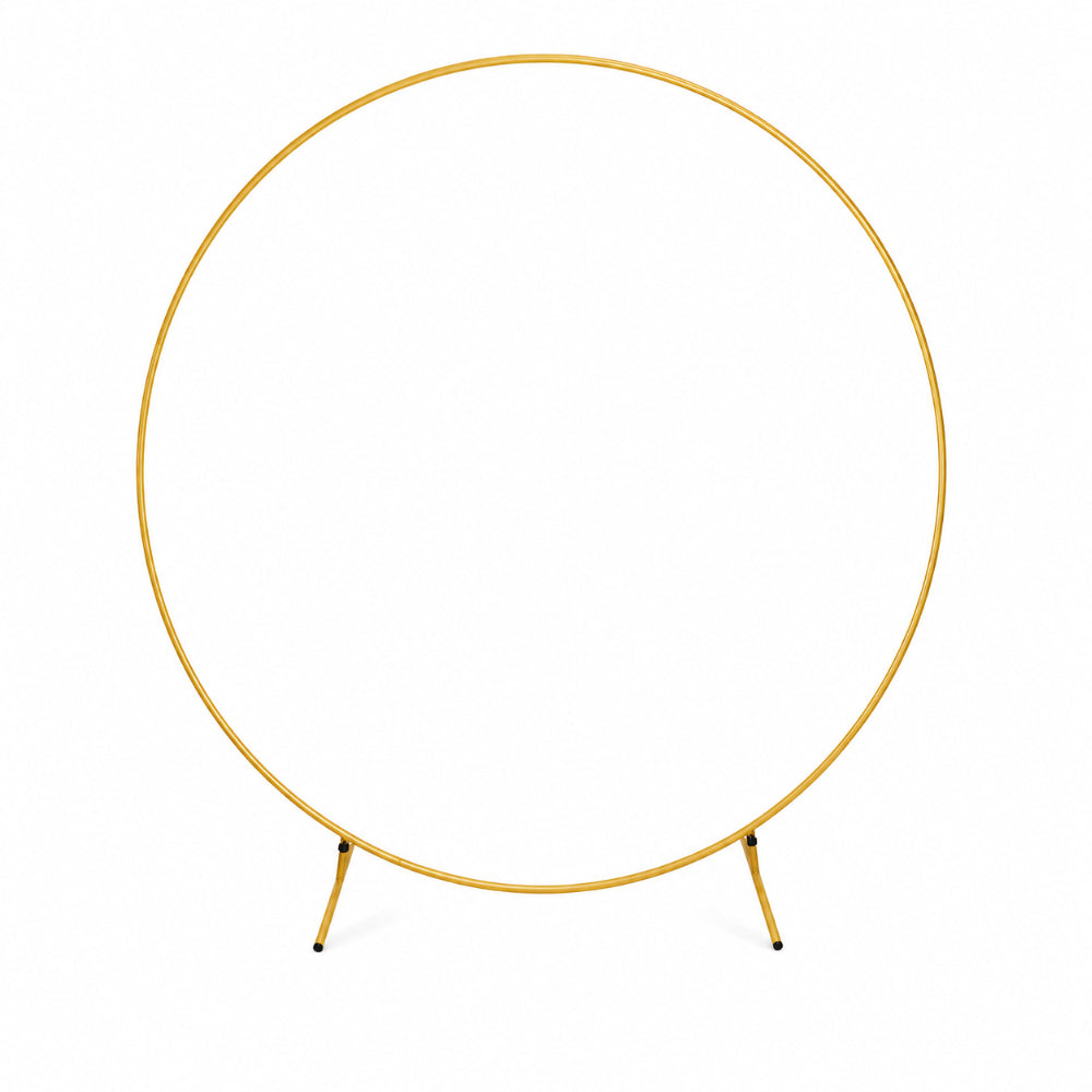 Round Balloon Arch Metal Stand - Gold - 1.5 M