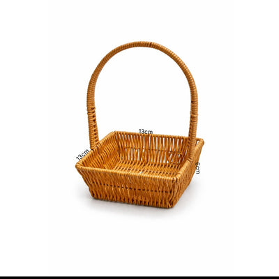 Bamboo Hamber Gift Basket Square - Small - 13X6X13Cm