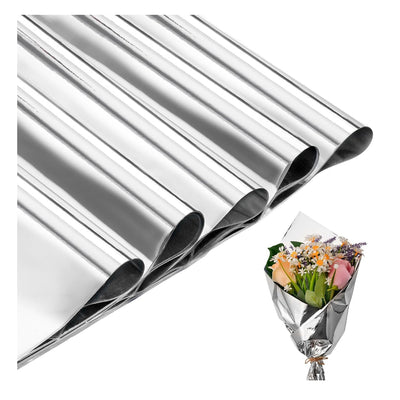 Metallic Gift Wrapping Paper Silver Colour