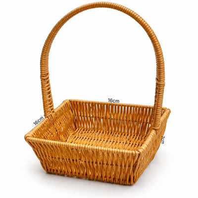 Bamboo Hamber Gift Basket Square - Medium - 16X7X16Cm