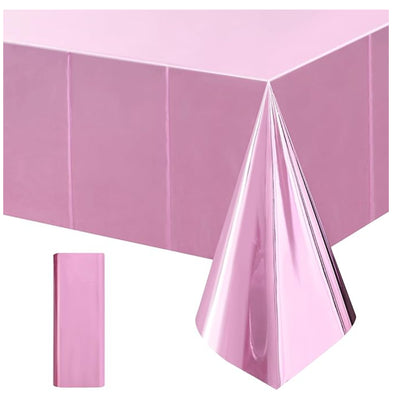Party Decoration Light Pink Aluminum Foil Tableware - Table Cover - 1.37X1.83 M
