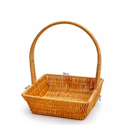 Bamboo Hamber Gift Basket Square - Large - 19X8X19Cm