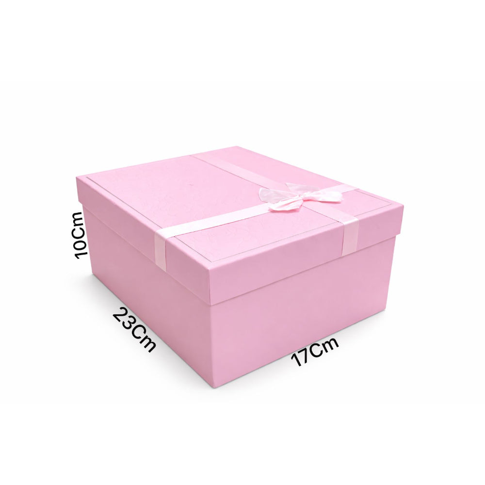 Gift Box Pink Colour - Large - 23X10X17Cm