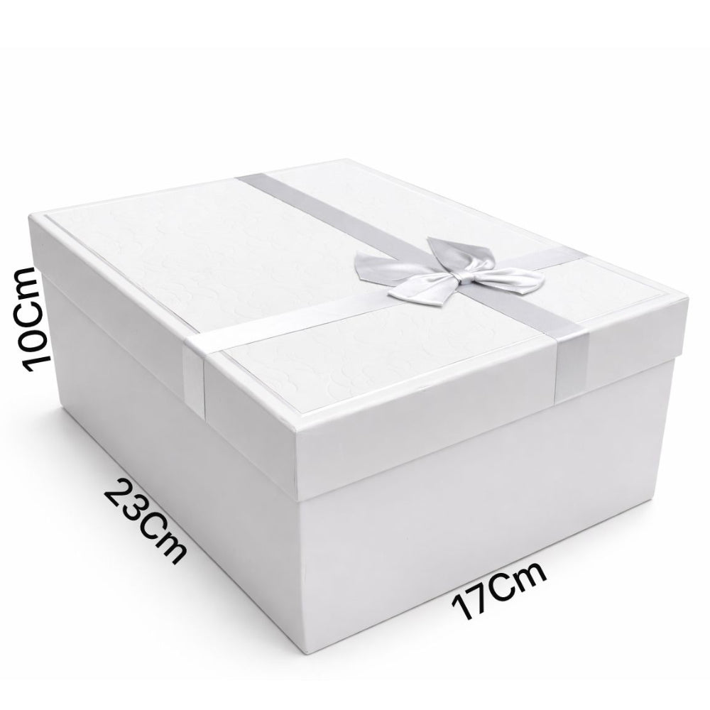 Gift Box Gray Color - Large - 23X10X17Cm