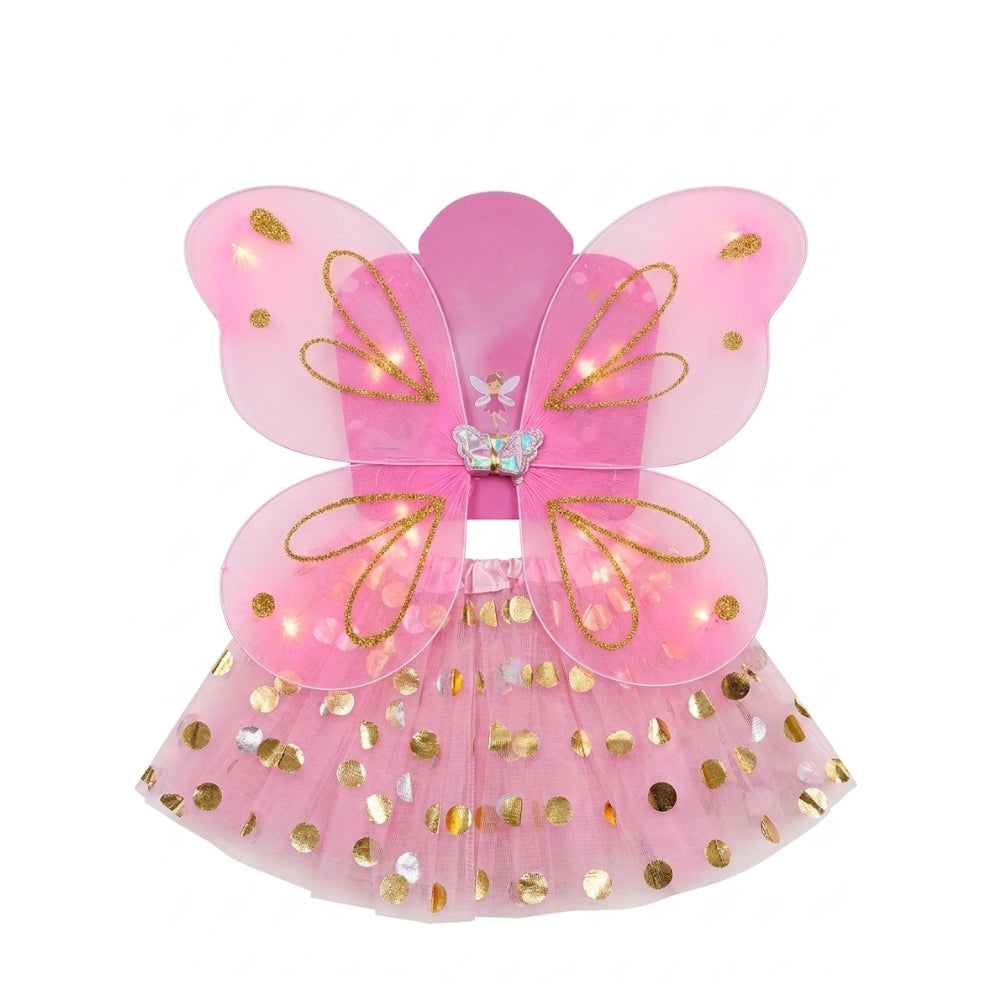 Butterfly Wings Costume Girls Kids - Pink Colour