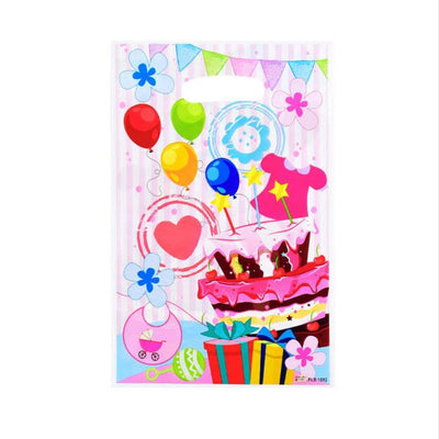 Birthday Cake Theme Party Loot Bag - 29X16 Cm - Pack Of 10 Pcs