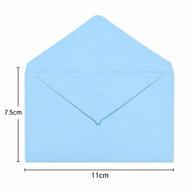 Plain Colour Envelope Light Blue - 11X7.5 Cm ( Pack Of 10 Pcs )