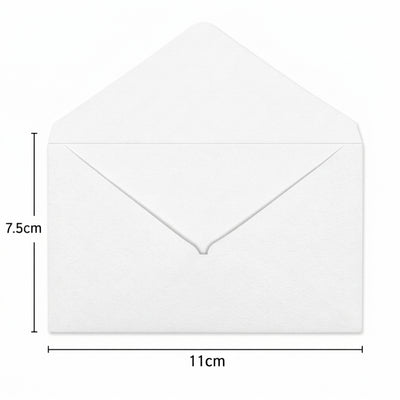 Plain Colour Envelope White - 11X7.5 Cm ( Pack Of 10 Pcs )