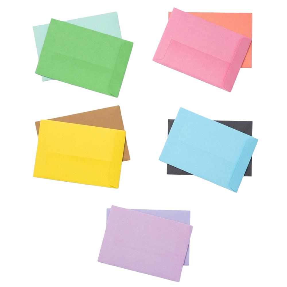 Miniature Greeting Card With Envelope - Assorted Colours - 11X7.5 Cm ( 1 Pcs Only )